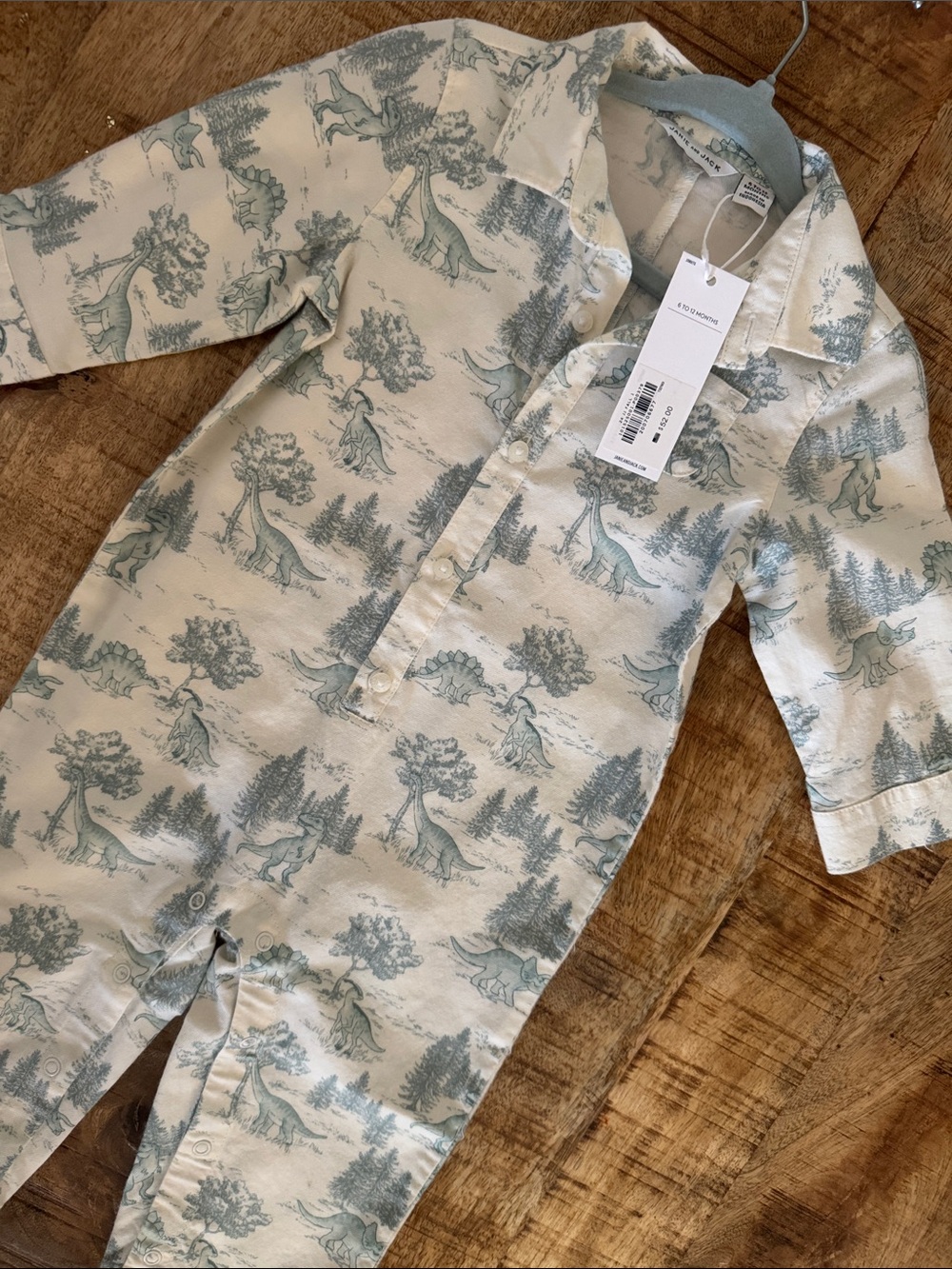 NWT Janie and Jack Baby Boy Onesie with Dinosaurs